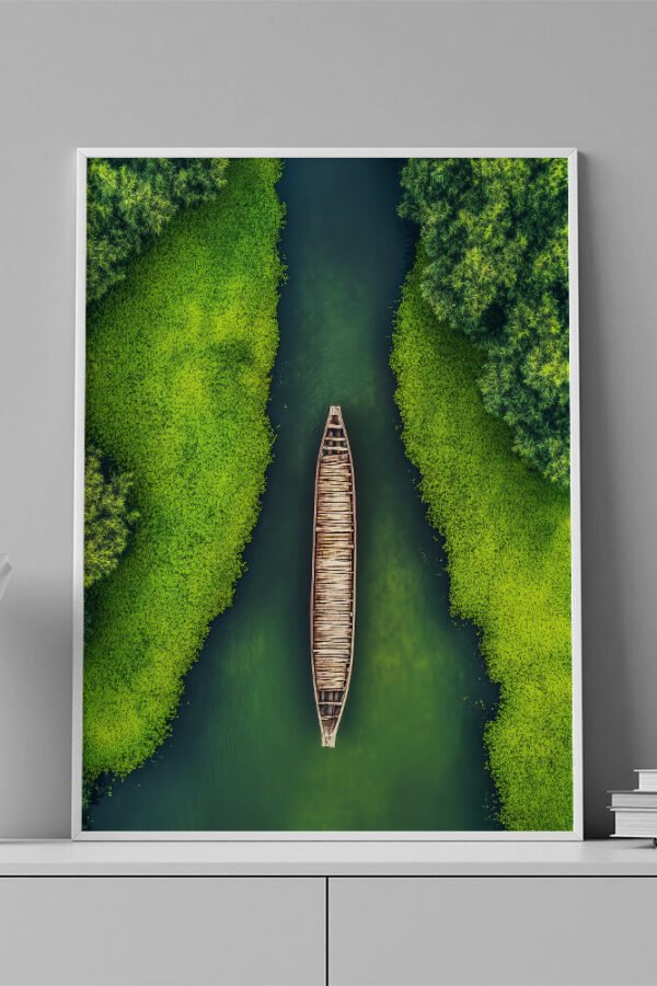 VINILO DECORATIVO - LAMINA AERIAL PAISAJE VERDE - 0019