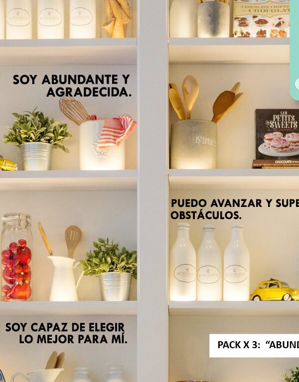 VINILO DECORATIVO - PACK X3: ABUNDANTE - 1553