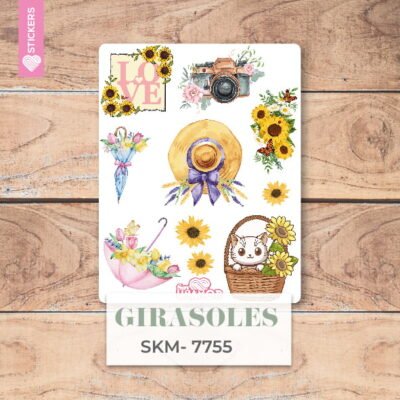 VINILO DECORATIVO - STICKER GIRASOLES - 7755