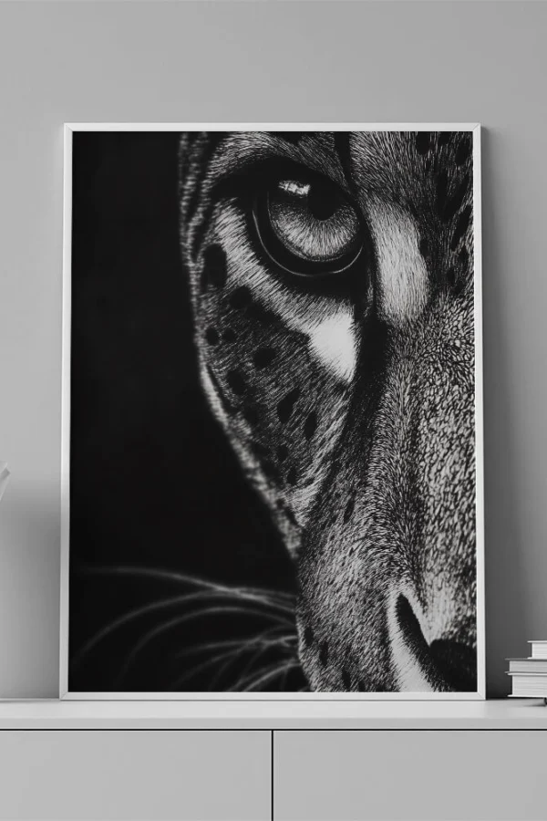 VINILO DECORATIVO - LAMINA ANIMAL GUEPARDO - 0058