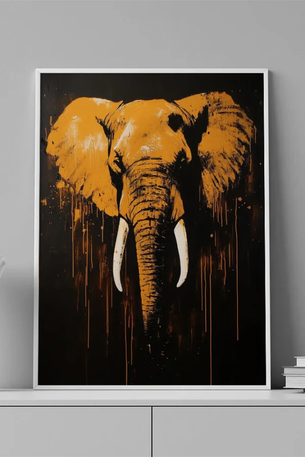 VINILO DECORATIVO - LAMINA ANIMAL ELEFANTE - 0075
