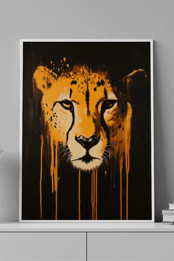 VINILO DECORATIVO - LAMINA ANIMAL GUEPARDO - 0077