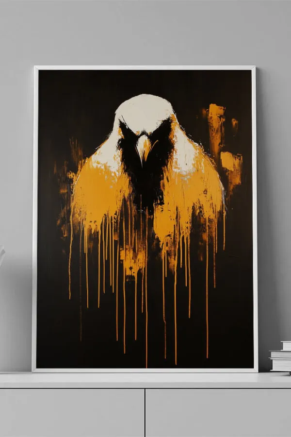 VINILO DECORATIVO - LAMINA ANIMAL AGUILA - 0080