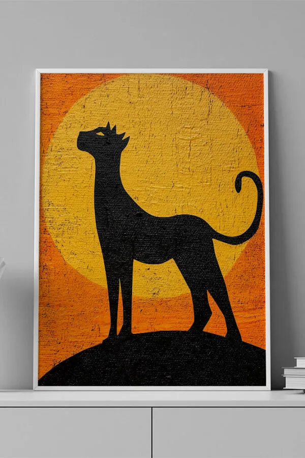 VINILO DECORATIVO - LAMINA ANIMAL LEONA - 0082