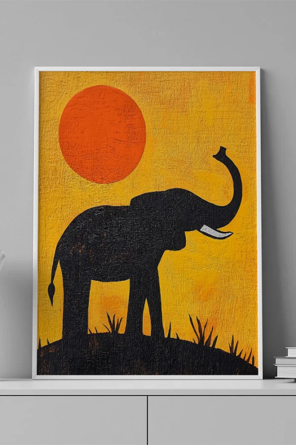 VINILO DECORATIVO - LAMINA ANIMAL ELEFANTE - 0084