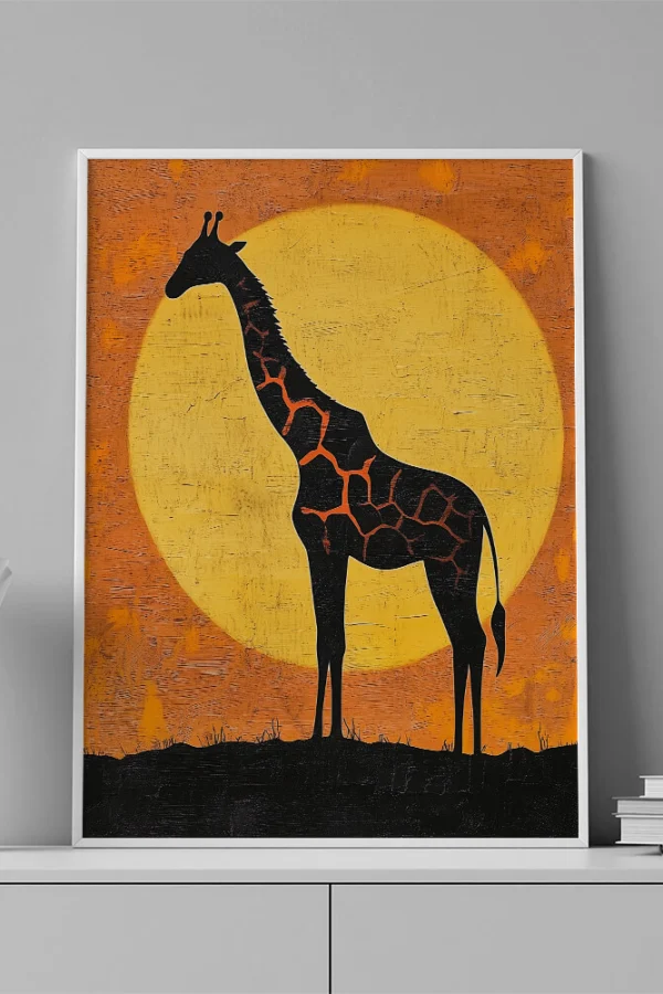VINILO DECORATIVO - LAMINA ANIMAL JIRAFA- 0085