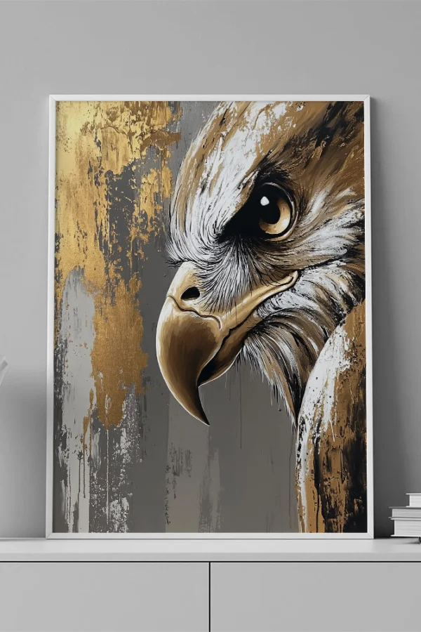 VINILO DECORATIVO - LAMINA ANIMAL AGUILA - 0091