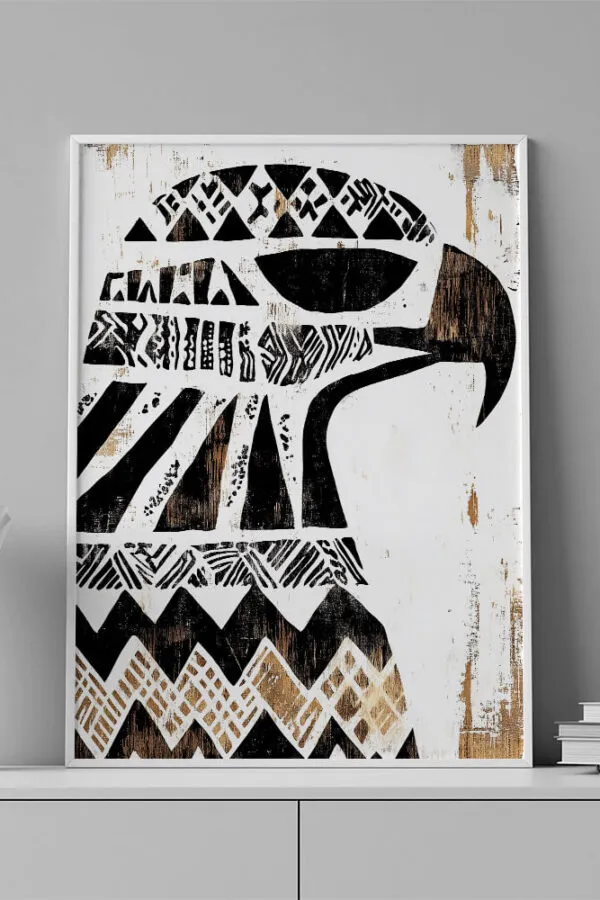 VINILO DECORATIVO - LAMINA ANIMAL AGUILA- 0100