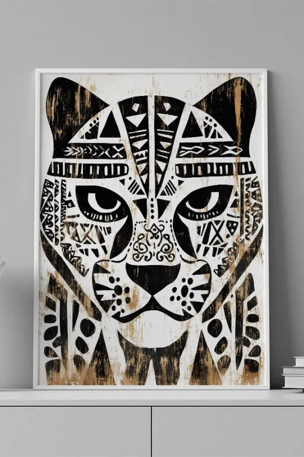 VINILO DECORATIVO - LAMINA ANIMAL TIGRE - 0101