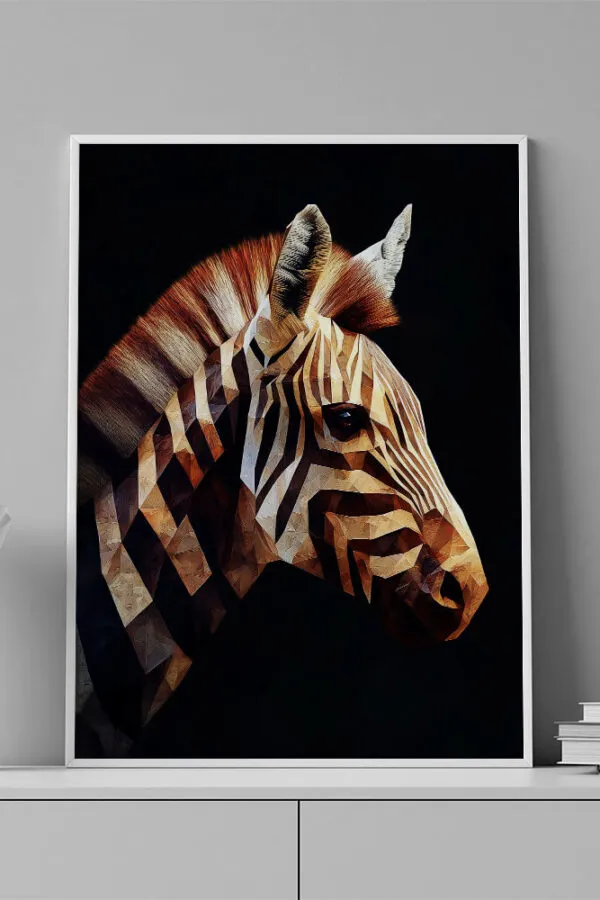 VINILO DECORATIVO - LAMINA ANIMAL CEBRA - 0107