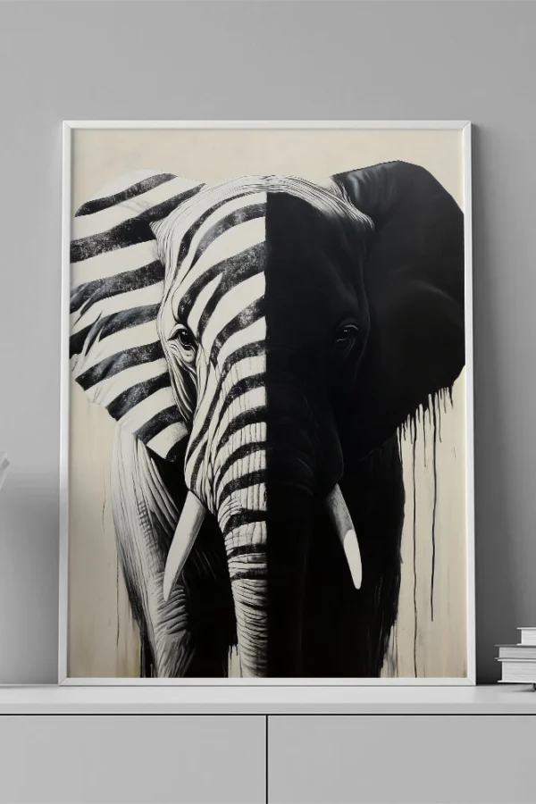 VINILO DECORATIVO - LAMINA ANIMAL ELEFANTE - 0119