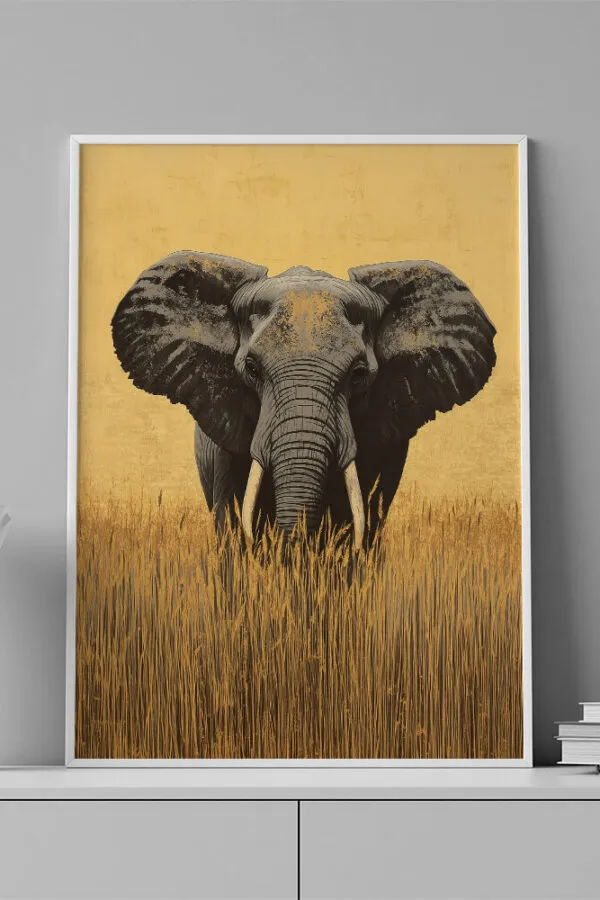VINILO DECORATIVO - LAMINA ANIMAL ELEFANTE - 0122