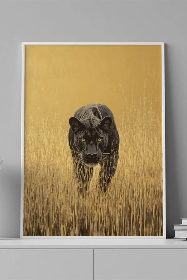 VINILO DECORATIVO - LAMINA ANIMAL PANTERA - 0123