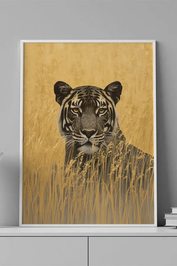 VINILO DECORATIVO - LAMINA ANIMAL TIGRE - 0124