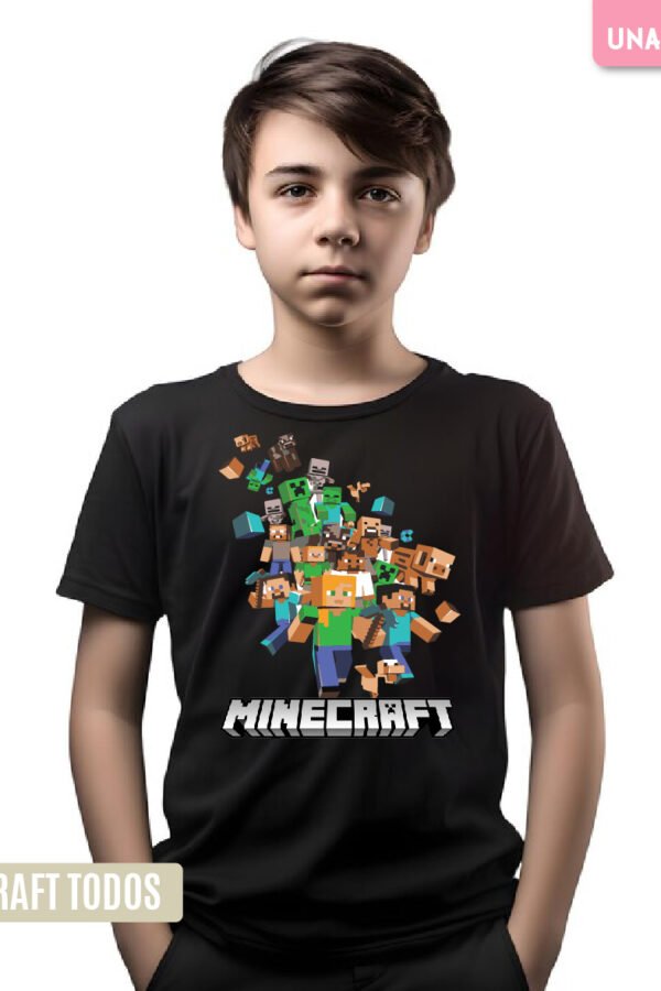 ESTAMPA TEXTIL - MINECRAFT TODOS