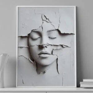 VINILO DECORATIVO - LAMINA ART - 0003 - ROSTRO