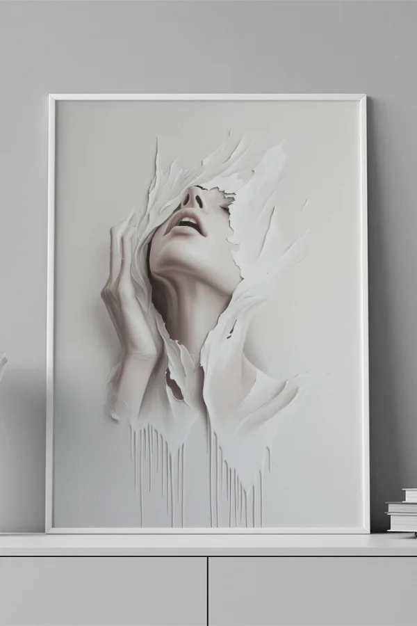 VINILO DECORATIVO - LAMINA ART - 0005 - MEDIO ROSTRO