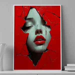 VINILO DECORATIVO - LAMINA ART - 0006 - ROSTRO PARED