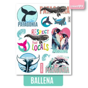SKM 7785 - MINI STICKER BALLENA