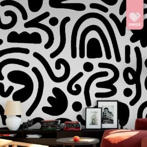 MURAL BLACK HAPPY