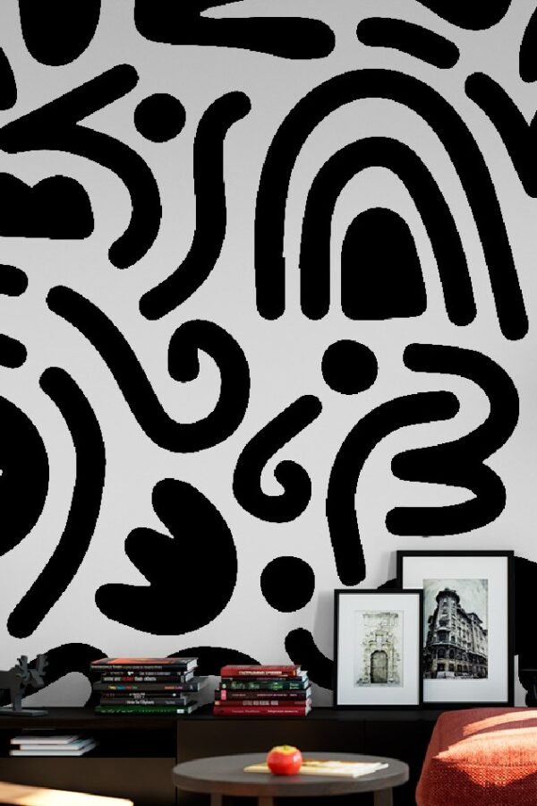 MURAL BLACK HAPPY