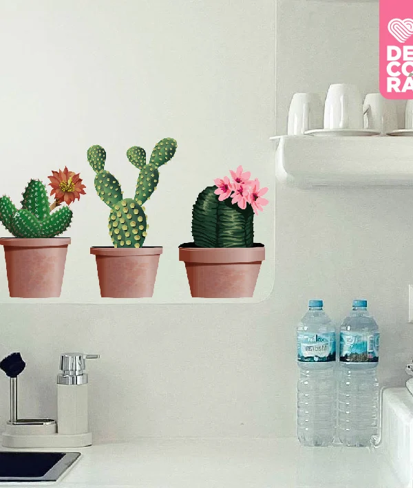 VINILO DECORATIVO - CACTUS PACK X3 - 5476