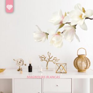 VINILO DECORATIVO - MAGNOLIAS BLANCAS - 807