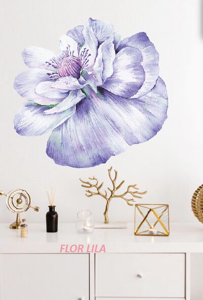 VINILO DECORATIVO - FLOR LILA - 812