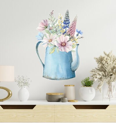 VINILO DECORATIVO - JARRON FLORAL - 57602