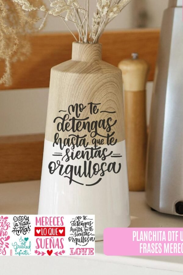 DTF UV - FRASES MERECES