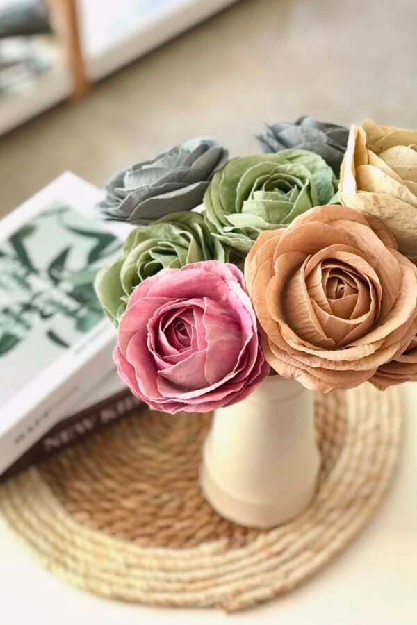SET FLORES DE TELA PERFURMADAS