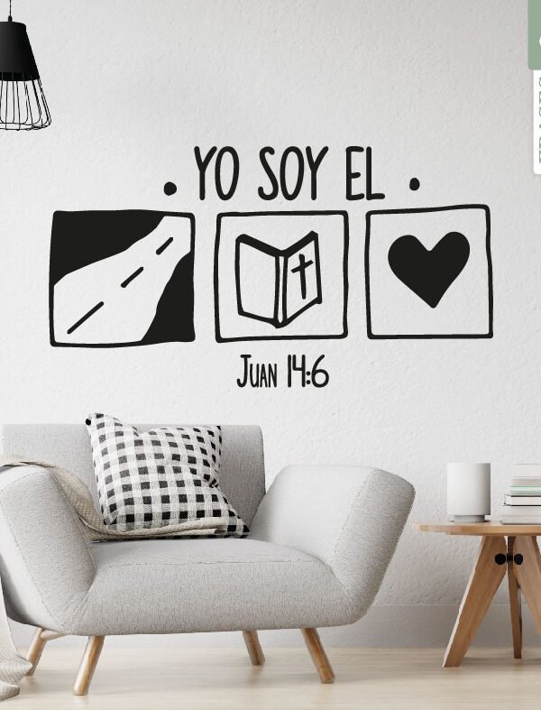 VINILO DECORATIVO - YO SOY EL CAMINO - 8089