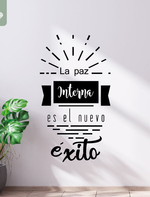 VINILO DECORATIVO - PAZ INTERNA -  1010