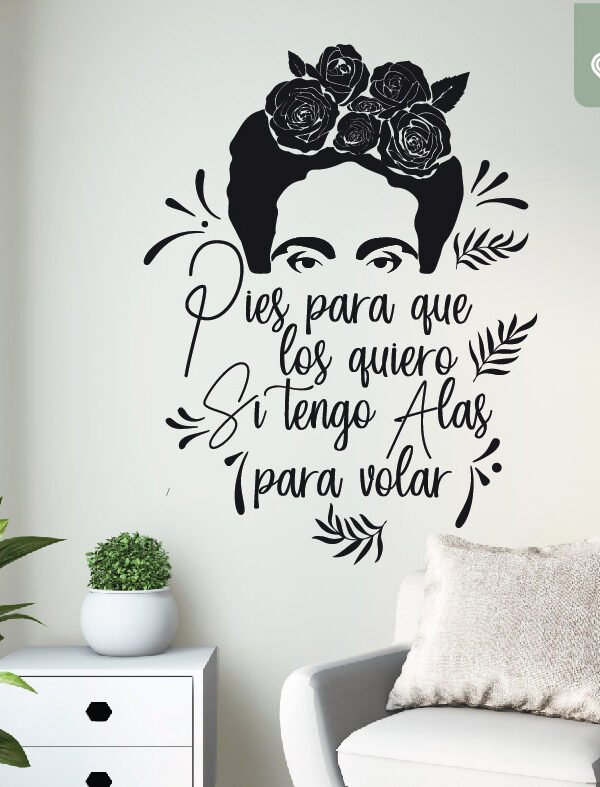 VINILO DECORATIVO - ALAS FRIDA - 1044