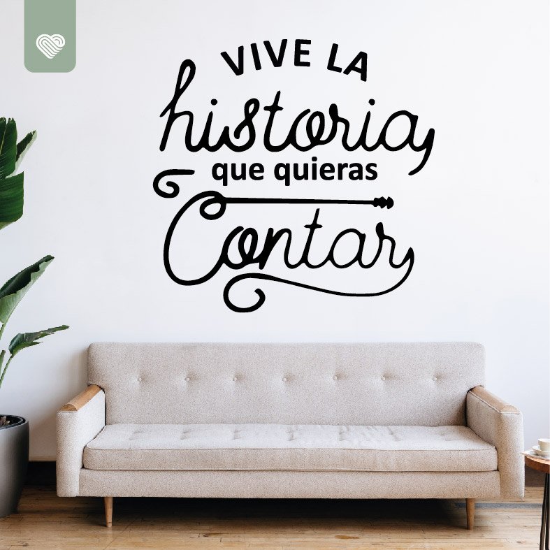 VINILO DECORATIVO - VIVE LA HISTORIA - 1071