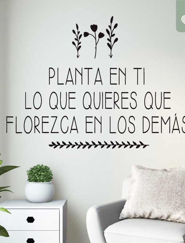 VINILO DECORATIVO - PLANTA EN TI -  1075