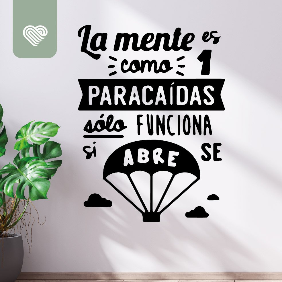 VINILO DECORATIVO - LA MENTE ES - 1096