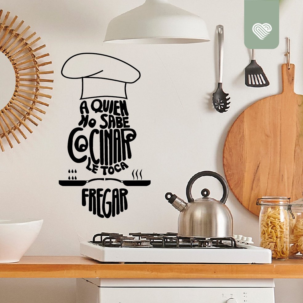VINILO DECORATIVO - A QUIÉN NO SABE COCINAR - 1414