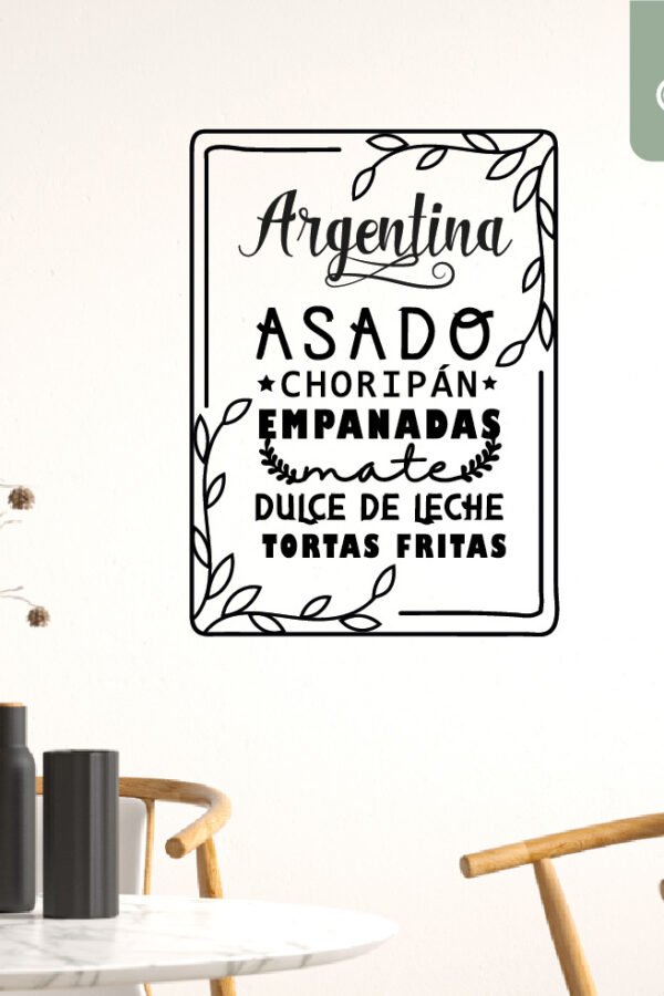 VINILO DECORATIVO - ARGENTINA - 1421
