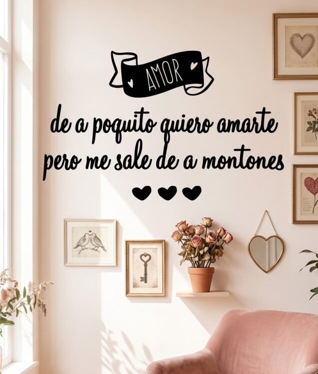 VINILO DECORATIVO - AMOR - 1072