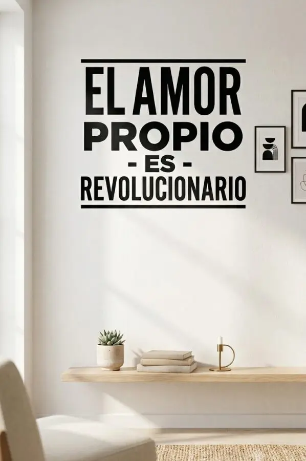 VINILO DECORATIVO - AMOR PROPIO - 9067