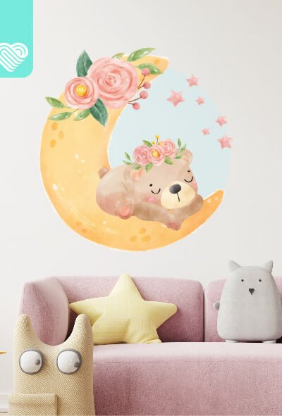 VINILO DECORATIVO - OSO LUNITA - 3079