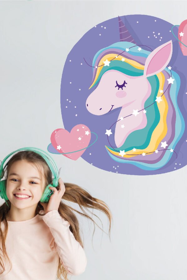 VINILO DECORATIVO - UNICORNIO GLAM - 3050