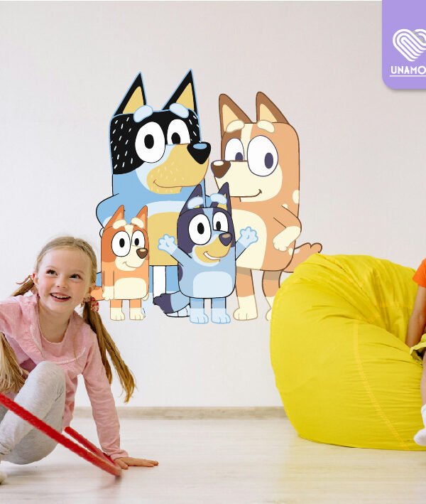 VINILO DECORATIVO - BLUEY FAMILIA - 3162