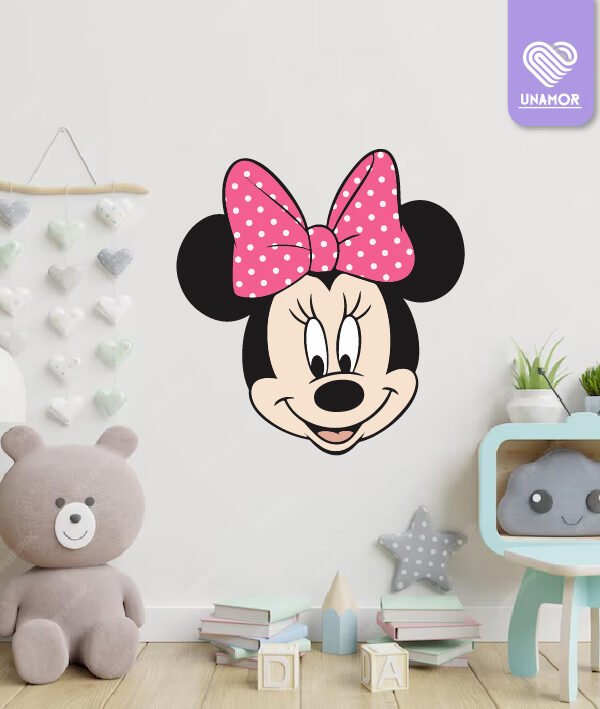 VINILO DECORATIVO - MINIE CON MOÑO - 3166