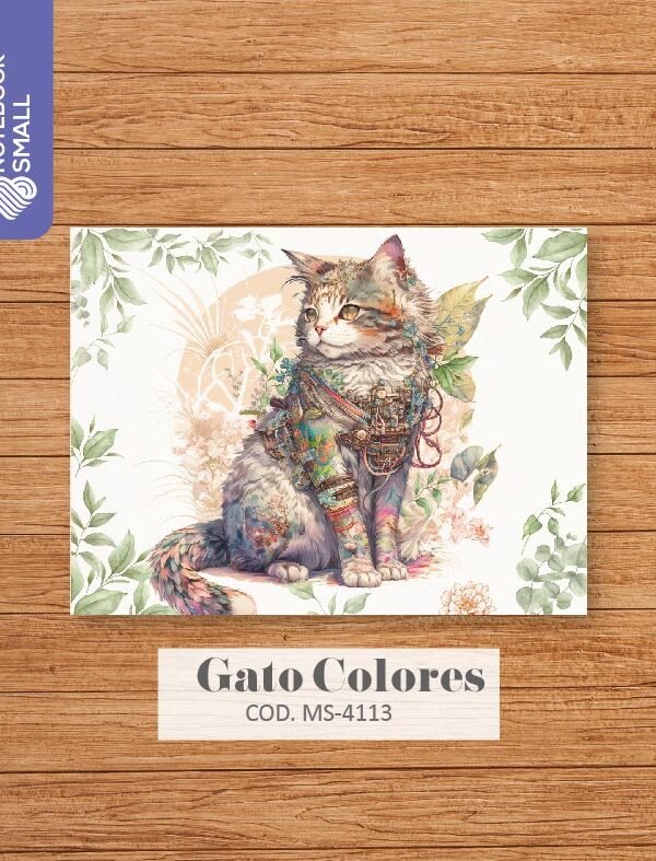 Vinilo para Notebook SKIN - GATO COLORES - 4113