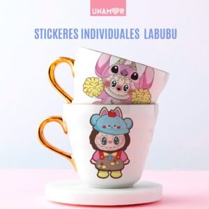 STICKER INDIVIDUALES X10 - LABUBU DISFRACES