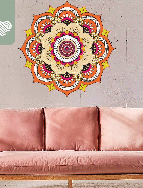 VINILO DECORATIVO - MANDALA MARGARITA - 1702