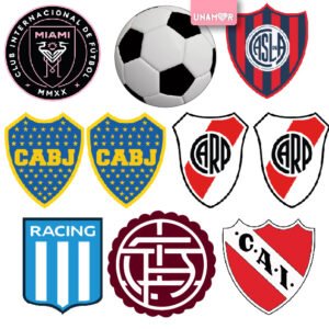 STICKERS INDIVIDUALES X10 - FUTBOL ESCUDOS