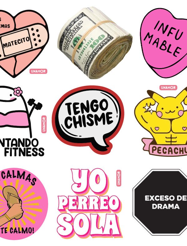VINILO DECORATIVO - MEMES X10